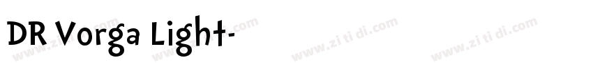DR Vorga Light字体转换